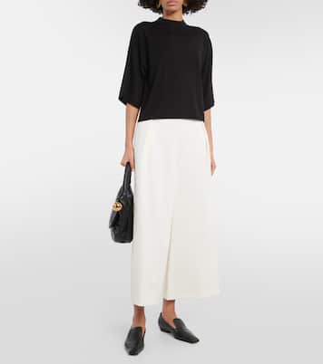 Weite Cropped-Hose Nadja aus einem Wollgemisch | Fforme