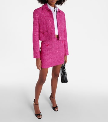 Cropped cotton poplin shirt | Valentino