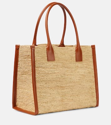 Cabas By My Side E/W Large en raphia | Christian Louboutin