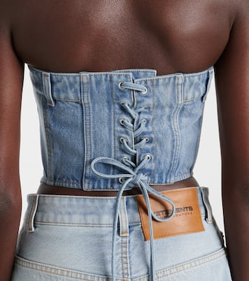 Cotton denim corset | Vetements