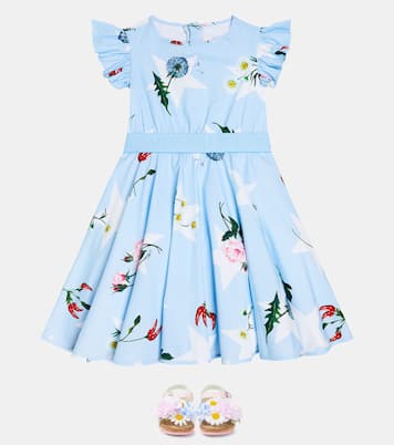 Floral cotton dress | Monnalisa