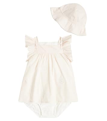 Bébé – Ensemble robe et chapeau en coton | Chloé Kids
