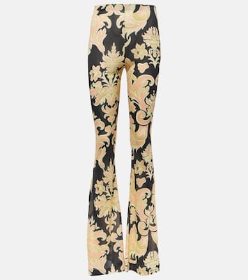 Pantaloni flared in jersey con stampa | Etro