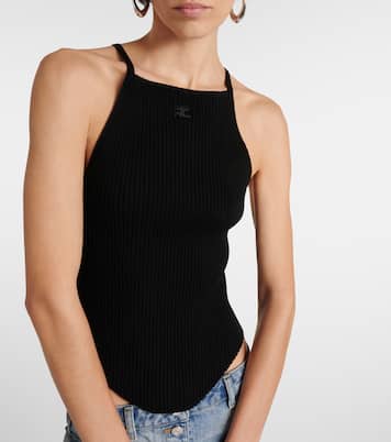 Top in maglia a coste | Courrèges