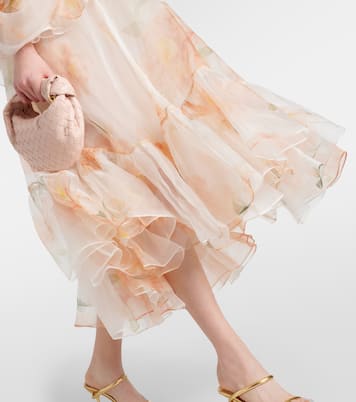 Abito midi Natura in organza di seta | Zimmermann