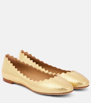 Ballerinas Lauren aus Metallic-Leder | Chloé