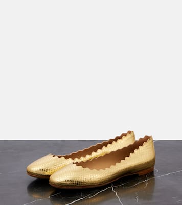 Ballerinas Lauren aus Metallic-Leder | Chloé