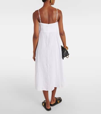 Vestido midi Stephie de lino | Velvet