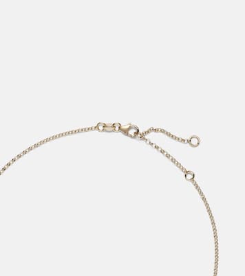 Collana Pave Diamond Disk in oro 18kt con diamanti | FoundRae