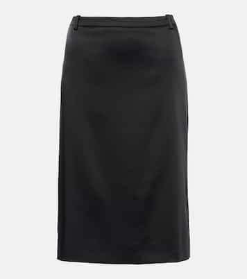 Gonna midi in raso | Balenciaga