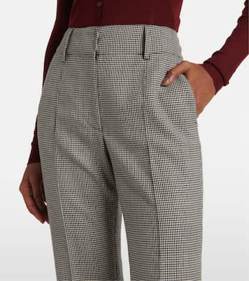 Rhein houndstooth wool flared pants | Gabriela Hearst