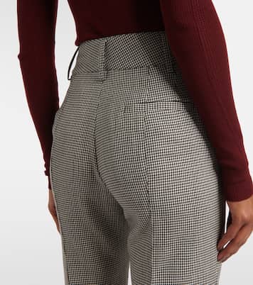 Rhein houndstooth wool flared pants | Gabriela Hearst