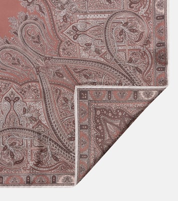 Sciarpa in twill di seta con stampa paisley | Saint Laurent
