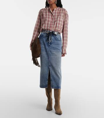 Falda midi Tilauriagz en denim | Marant Etoile