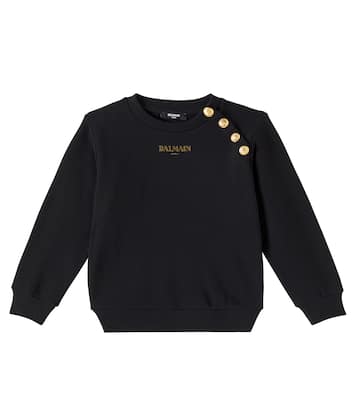 Bedrucktes Sweatshirt aus Baumwolle | Balmain Kids
