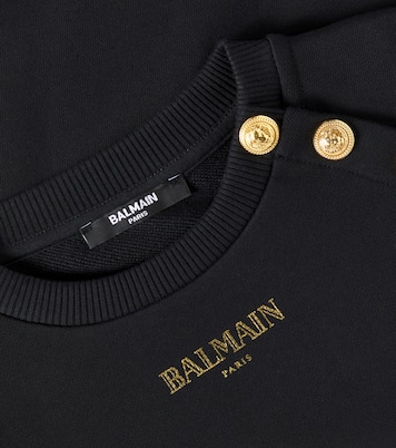 Bedrucktes Sweatshirt aus Baumwolle | Balmain Kids
