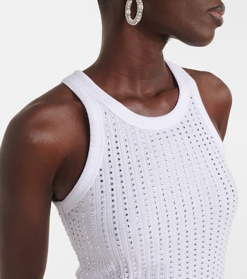 Top in jersey di cotone con cristalli | The Attico