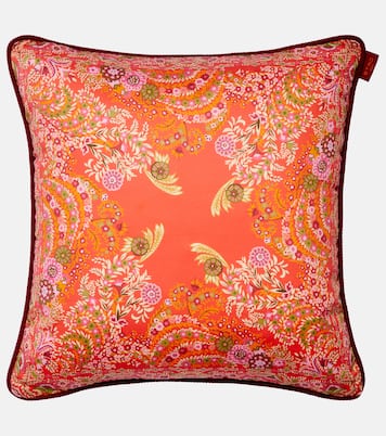 Cuscino in jacquard di cotone con stampa floreale | Etro