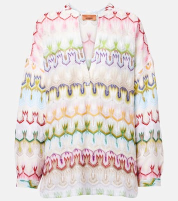 Blouse imprimée en lamé | Missoni