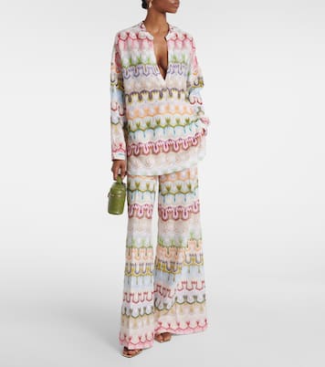Blouse imprimée en lamé | Missoni