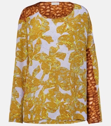 Top in seta con stampa | Dries Van Noten