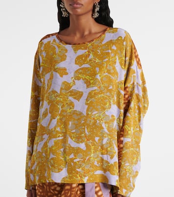 Top in seta con stampa | Dries Van Noten