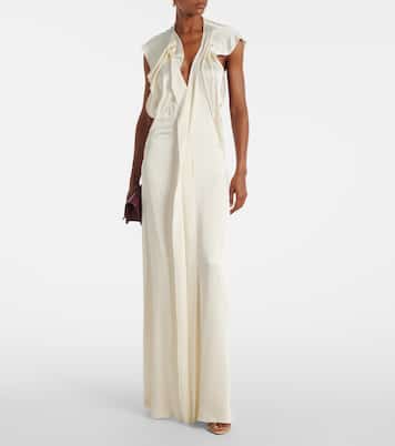 Robe aus Satin | Victoria Beckham