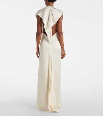 Robe aus Satin | Victoria Beckham