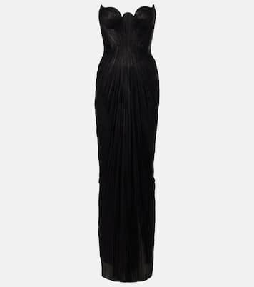 Jasleen silk tulle corset gown | Maria Lucia Hohan