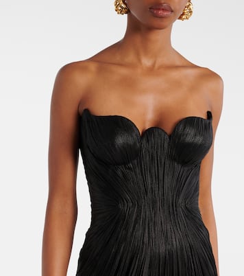 Jasleen silk tulle corset gown | Maria Lucia Hohan