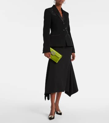 Efflorescence satin clutch | Roger Vivier
