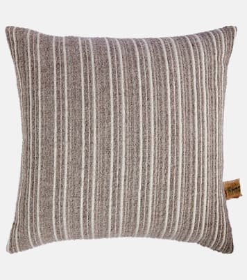 Gurghi striped wool and cotton cushion | The House of Lyria