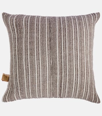 Gurghi striped wool and cotton cushion | The House of Lyria