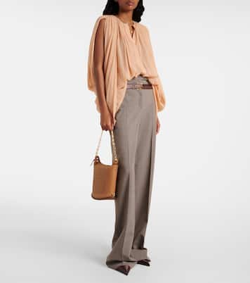 Pin Twist leather shoulder bag | Delvaux