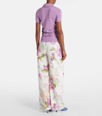 Anagram cashmere and silk polo sweater | Loewe