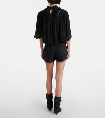 Top Frany in crêpe e sangallo | Isabel Marant