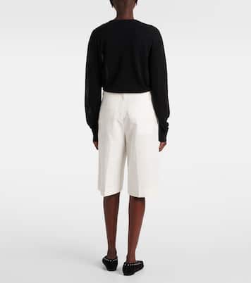 Cotton and linen Bermuda shorts | Toteme
