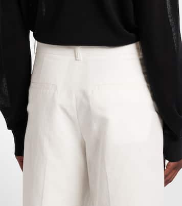 Cotton and linen Bermuda shorts | Toteme