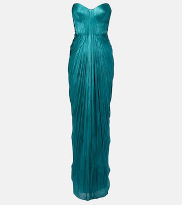Caly silk mousseline bustier gown | Maria Lucia Hohan