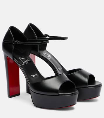 Sandalias con plataforma Sandaloo 130 de piel | Christian Louboutin