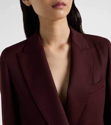 Farad double-breasted virgin wool blazer | Max Mara