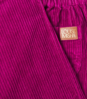 Cotton corduroy wide-leg pants | Louise Misha