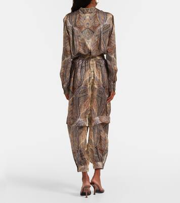 Hypnotic paisley silk wide-leg pants | Zimmermann