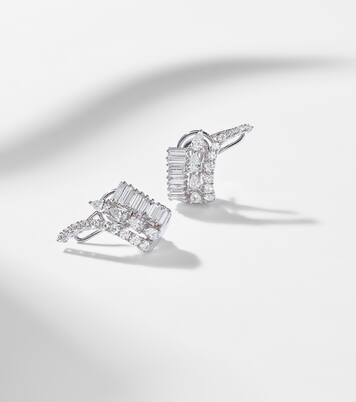 Ohrringe Y-Couture aus 18kt Weißgold mit Diamanten | Yeprem