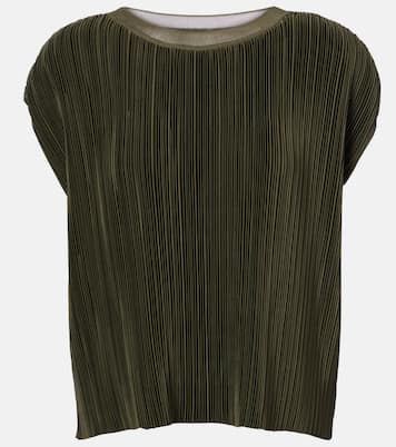 Cedre plissé satin top | Joseph