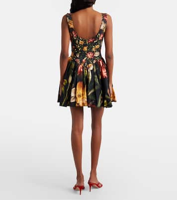 Pluma floral cotton minidress | Agua by Agua Bendita