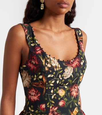 Pluma floral cotton minidress | Agua by Agua Bendita