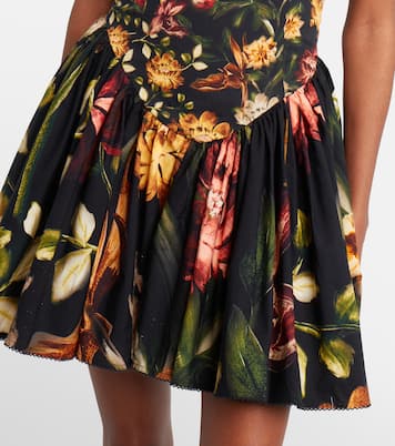 Pluma floral cotton minidress | Agua by Agua Bendita