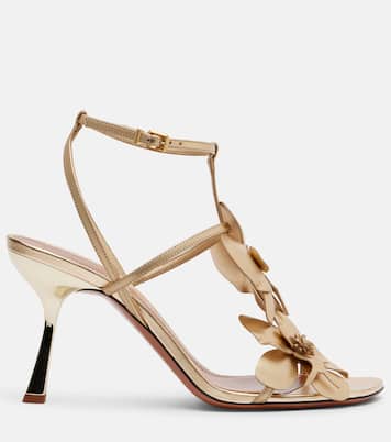 Orchid 85 metallic leather sandals | Zimmermann