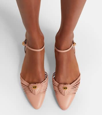 Zapatos planos Royal de piel con VLogo | Valentino Garavani